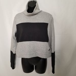 Adidas high low turleneck sweatshirt